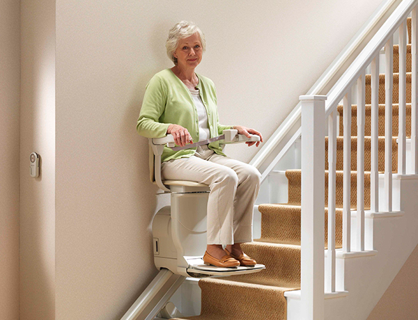 Bruno stair lift installation in Hampton, VA.