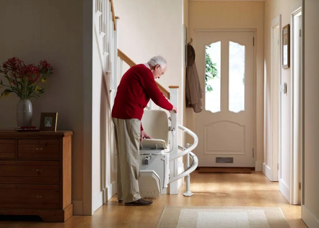 Expert chair lift installation in Chesapeake, VA by Stairlift Virginia.