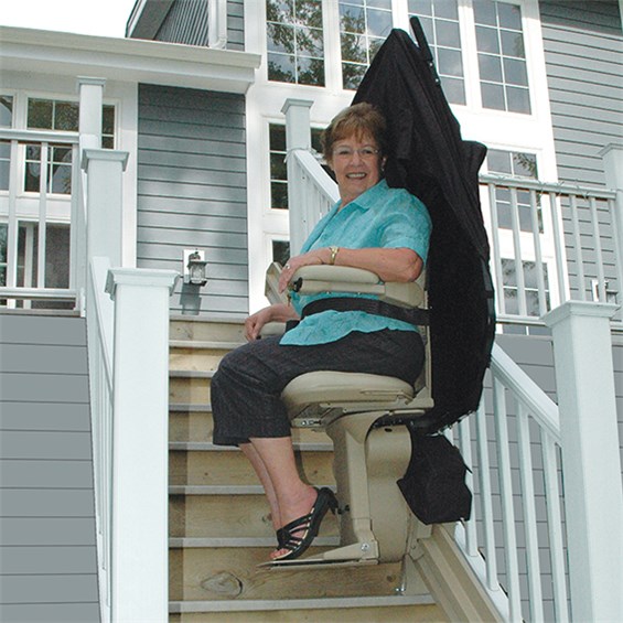 Stairlift Virginia professional fitting a custom stair lift in Newport News, VA, highlighting safety and local expertise.